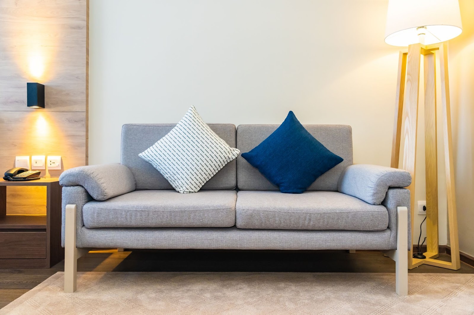 Belffin two-seater sofa in a modern living room